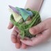 Basket filled with pastel gnome- green -