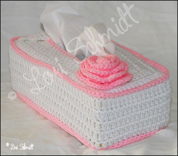 CROCHET TISSUE BOX COVER by LoriProPhoto on Etsy