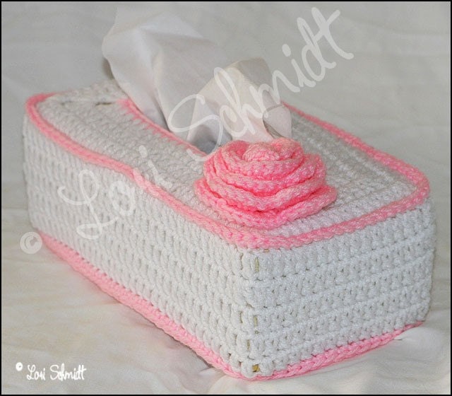 CROCHET TISSUE BOX COVER