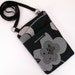 Mini Hip in Recycled "Bloom" Fabric. Black, Grey and Green,