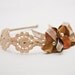 bulap and vintage lace flower headband for women and teens