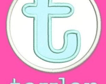 Applique Taylor MONOGRAM FONT Set 4x4 Machine Embroidery Design Boy Girl INSTANT Download