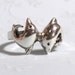 Sterling Silver Ring with Playing Dolphins - Porpoises - US Size 7