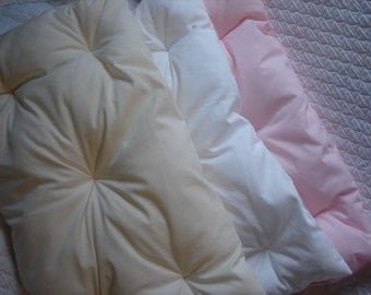 Mattress ONLY Bedding for American Girl Doll Beds Your color choice Pink White or Natural Cotton