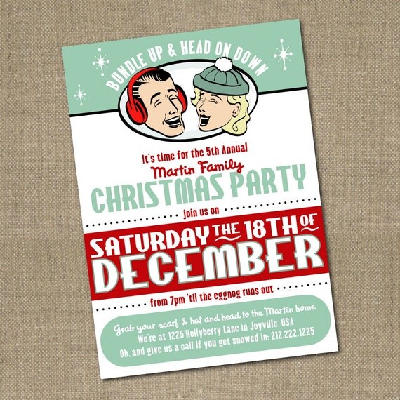 Etsy Christmas Party Invitations 9