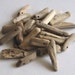 26 Natural Driftwood Large Beads Sticks Top Drilled 3mm holes Supplies (871)