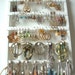 Elegant WHITE Jewelry Holder Earring Organizer Combo with 20 Jewelry Pegs / Hard Durable Cabinet Grade Semi-Gloss Finish / High Quality & Deisgn