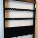 Jewelry Holder, Ring Holder - Necklace, Bracelets, Earrings, Rings, Maple, Black Cabinet Grade Paint, Boutique Quality & Design, 7/20