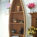 Handcrafted 4 foot Wood Row Boat Bookcase shelf shelves canoe FREE SHIPPING