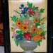 1970's Ceramic Flower Wall Hanging - 3 Dimensional 8 X 6