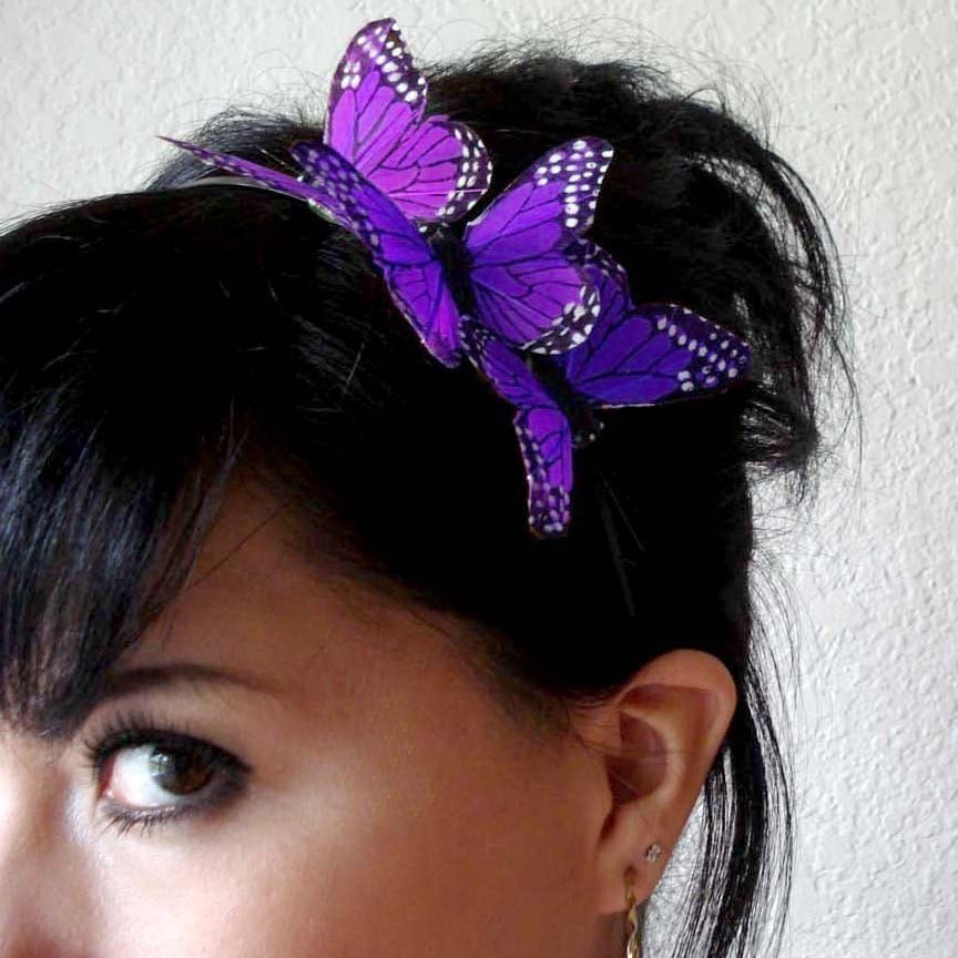 butterfly headband butterfly hair accessory bridesmaid