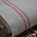 Reserved for Merikay French Linen - Red Stripe