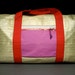 SALE - Mongo Extra Large Kevlar Sailcloth Duffel Bag - Gold and Red