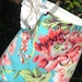 ShereesAtelier Aqua Floral and Dots Emma Tote for Girls
