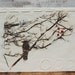 Three RED Berries - Original Encaustic Mixed MediaPainting