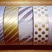 mt masking tape - gold and silver - set of 5