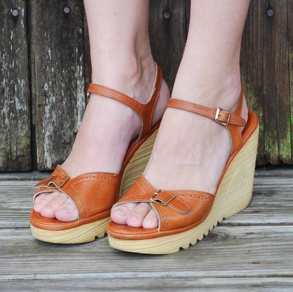 70s wedges shoes