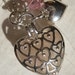 Sea Glass Necklace Pendant - Mermaids Tears Heart Locket - Carnation Pink