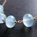 Seafoam blue green chalcedony necklace, Bridesmaid jewelry, something blue necklace, weddings