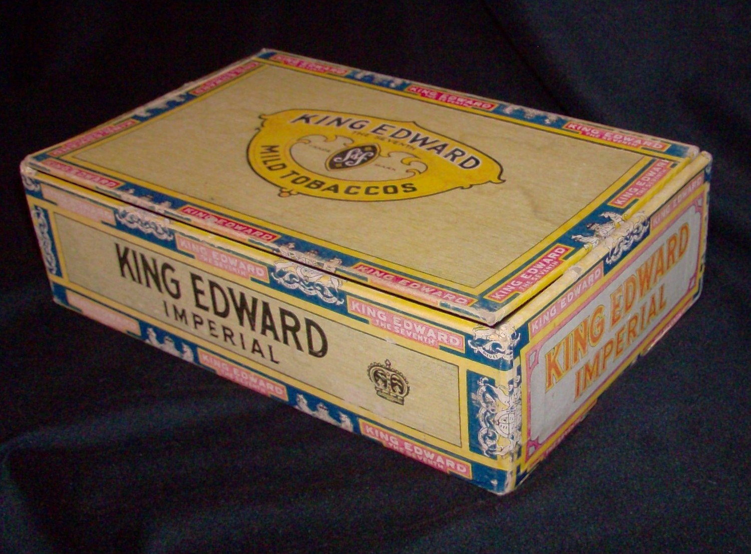 SALE King Edward Cigar Box 2 Code p by fromlosttofound on Etsy