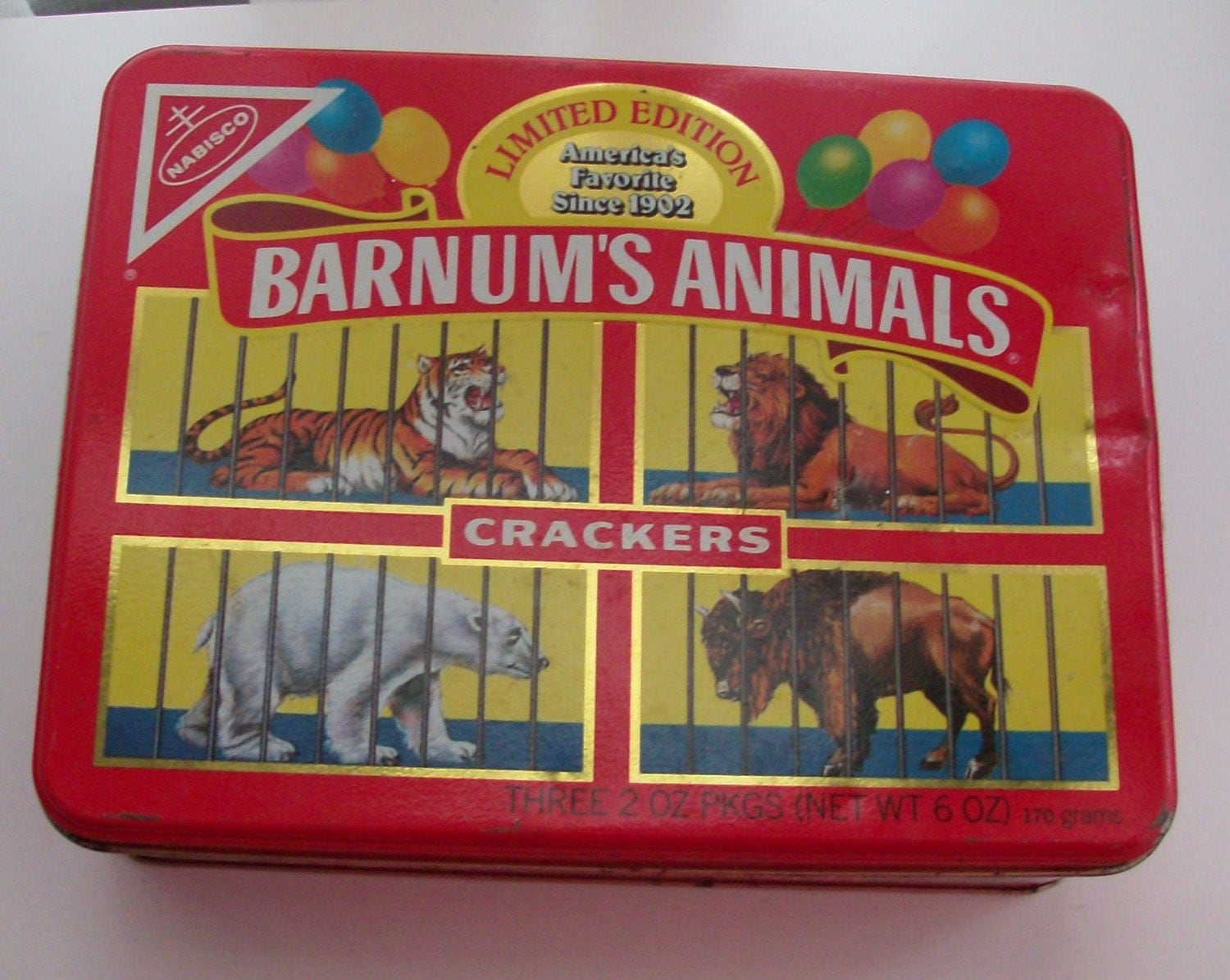 1989 Barnum's Animal Crackers Limited Edition Tin Box