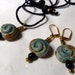 55% OFF..Such a DEAL...Handmade ceramic, Necklace and Earring set, Turquoise, Verdigris