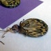 Dark Lavender LEOPARD Earrings, pierced
