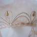 50s / 60s Bridal Headpiece / Crown / Tiara / Fascinator in blush NWT