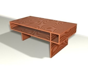 Retro Modern Eames-style Coffee Table Furniture Plan