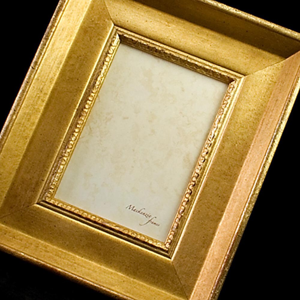 8x10 inch Old Gold Antiqued Photo Frame Deluxe Wedding Bride and Groom