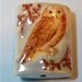 Hand-Painted Porcelain Owl Bead