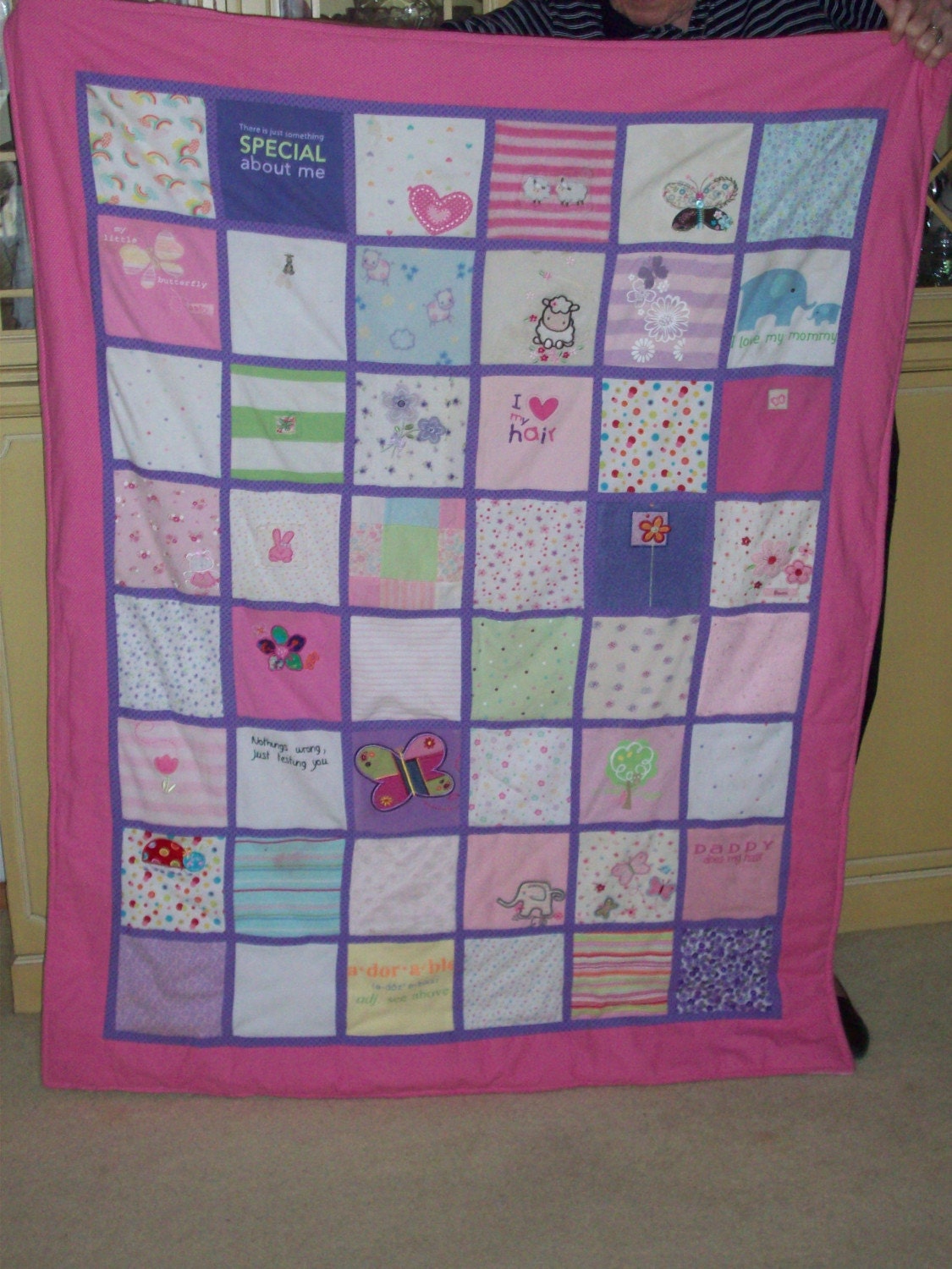 baby clothes quilt