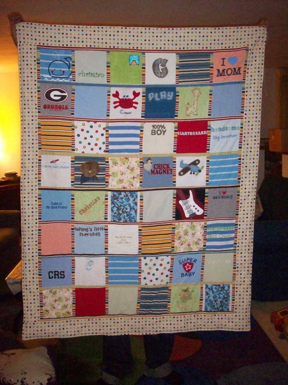 baby clothes quilt