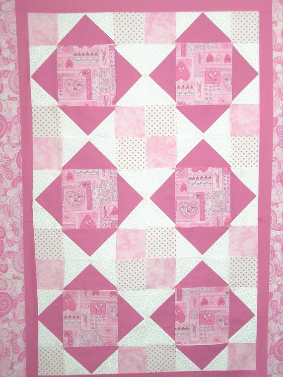 Quilt Kit Breast Cancer Timeless Treasures Fabric PreCut Pink