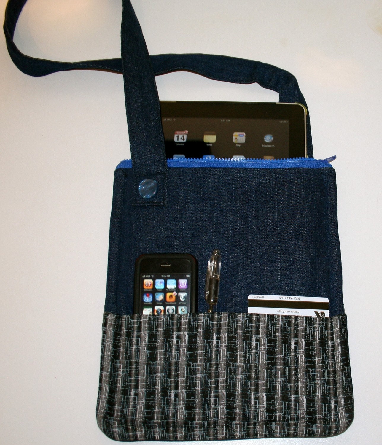 iPad Bag Purse Case with Shoulder Strap