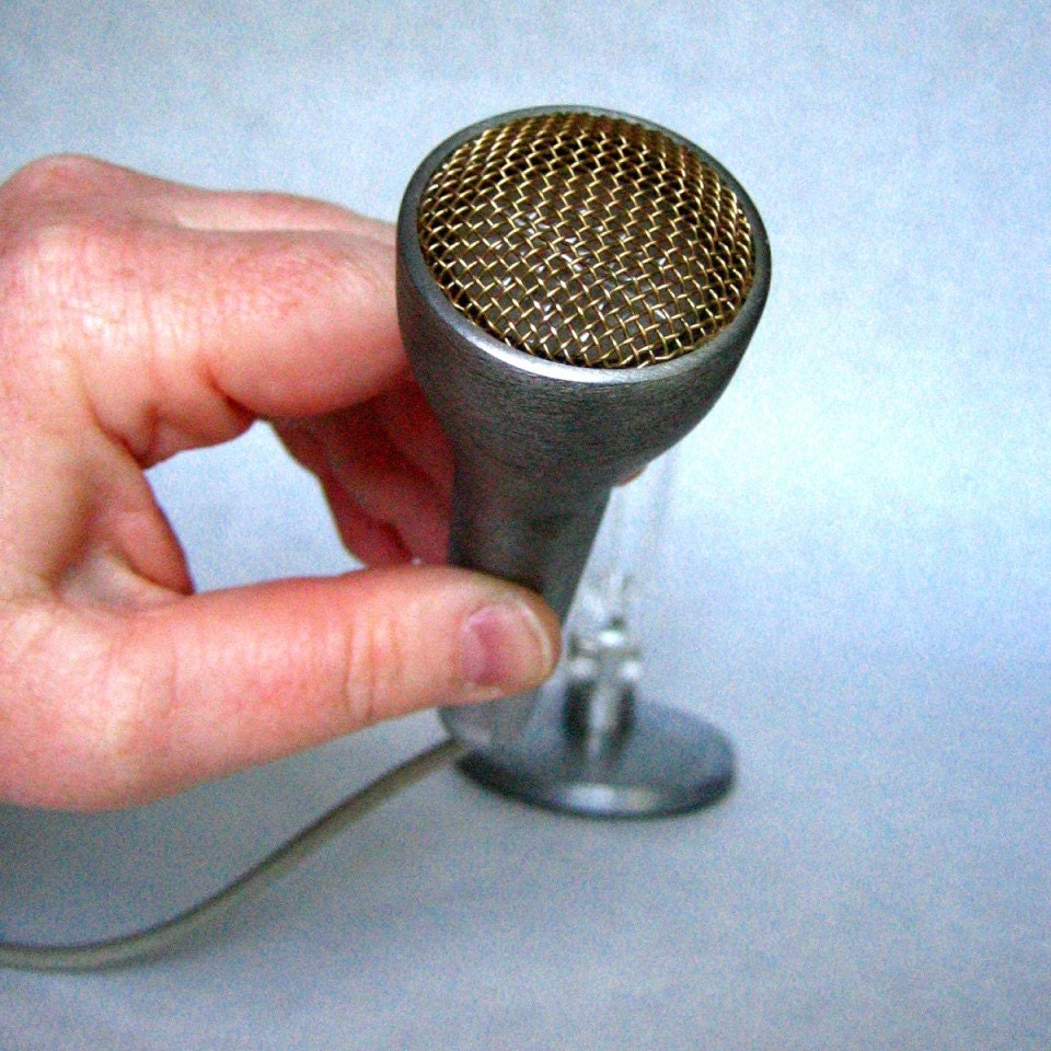 Vintage Sonotone CM11 Ceramic Bullet Harp Mic