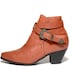 VTG 80's Leather Harness BUCKLE Ankle Boots Booties 10
