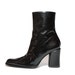 VTG Avant Garde Textured Black Patent Leather Minimalist Ankle Boots 6.5 reserved