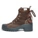 VTG 90's Brown Suede Chunk Heel Sneaker Ankle Boots 7