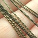 lastPACK (T322BS) 1Meter - Antique Brass Color Flattened Twisted Rope Chain