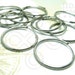 new ( D509RH ) 12 Pcs / Dia. 20 mm - RhodiumPlated Color Simple Ear Hoops / Loops