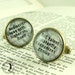 SALE - Cufflinks Steampunk - Sherlock Holmes - Literature Jewelry - Cuff Links