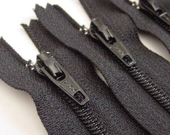 Wholesale Zippers 25 Black 6 Inch YKK Zippers Color 580