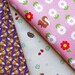 Kawaii Japanese Fabric POUCH CUT combo pack- hedgehogs flowers and deer