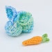 Hand Knit Baby Bunny Plush