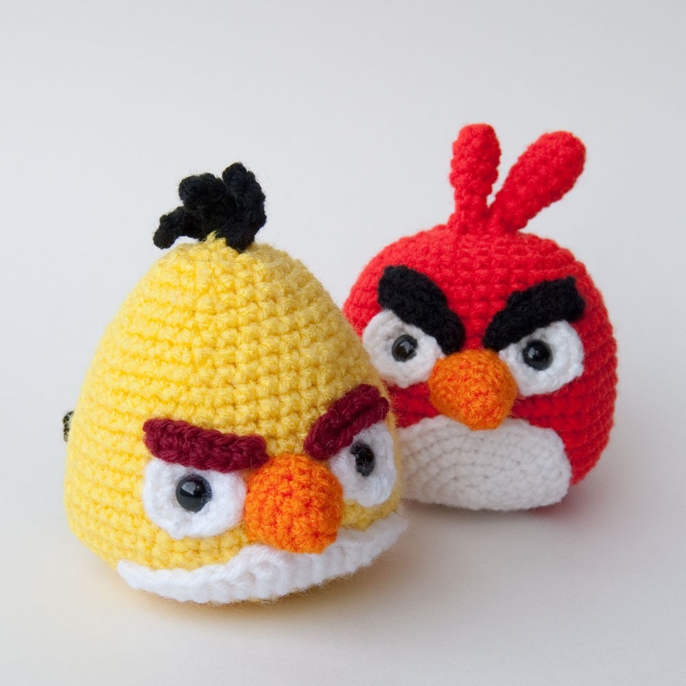 Angry Birds Crochet Pattern Yellow Bird PDF