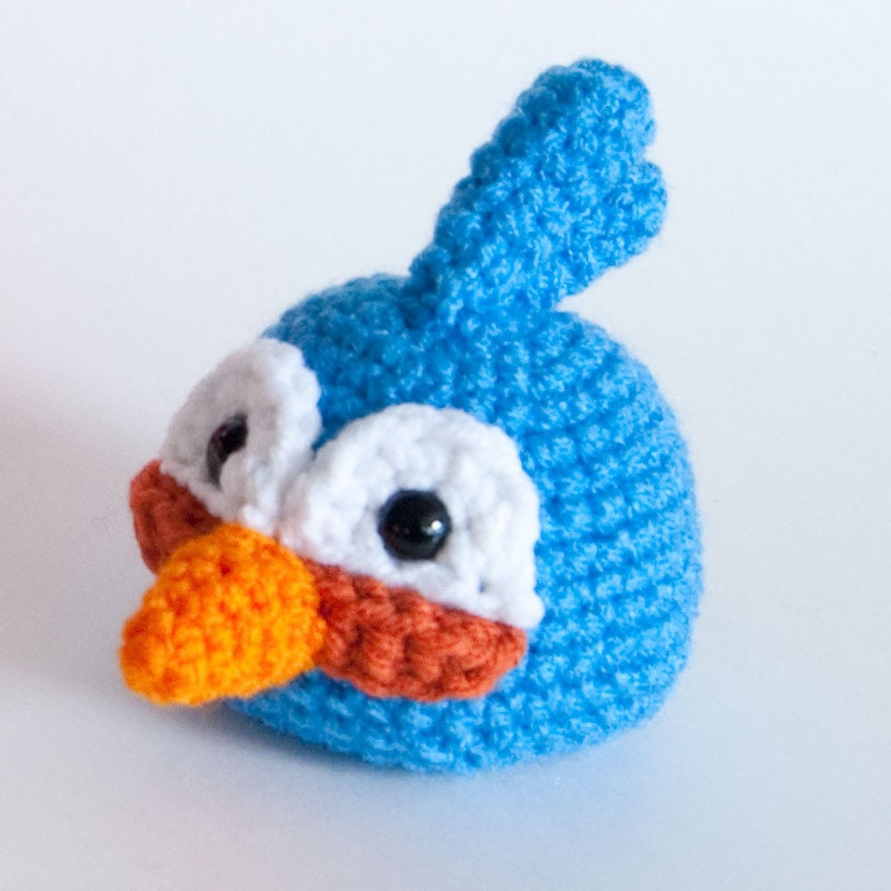 Crochet Pattern Angry Birds Blue Bird PDF