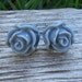Flower earrings:Gray -Nickel free post -Buy Two Get One FREE-