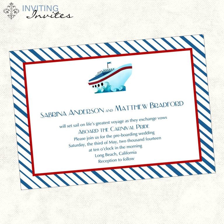 Cruise Ship Invitation Template 4