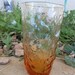 Seneca Glass Amber Crinkle Driftwood Water Juice Glass